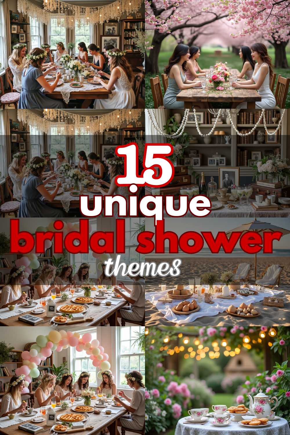 15 Unique Bridal Shower Themes that are easy to organize