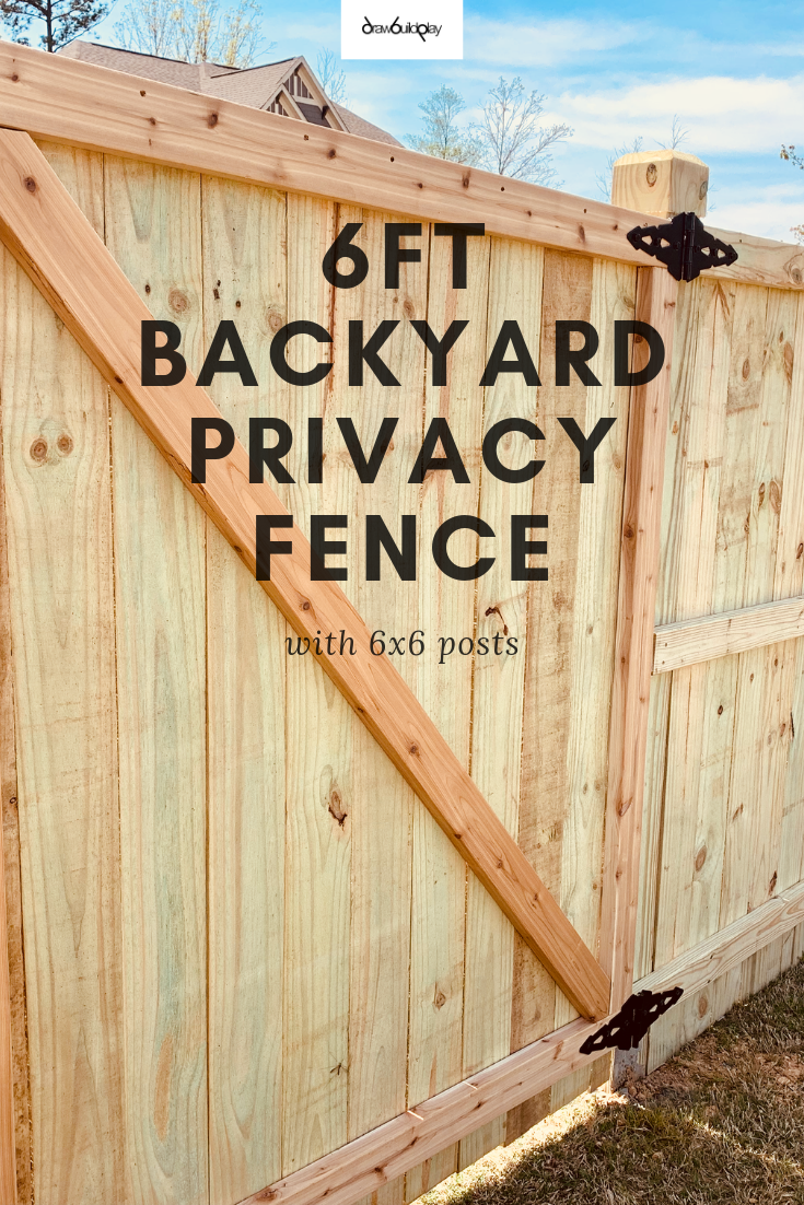 Backyard Privacy Fence with 6x6 dado posts, privacy capped. A beautiful addition to any small backyard, offering ample privacy. #privacyfence #smallbackyard