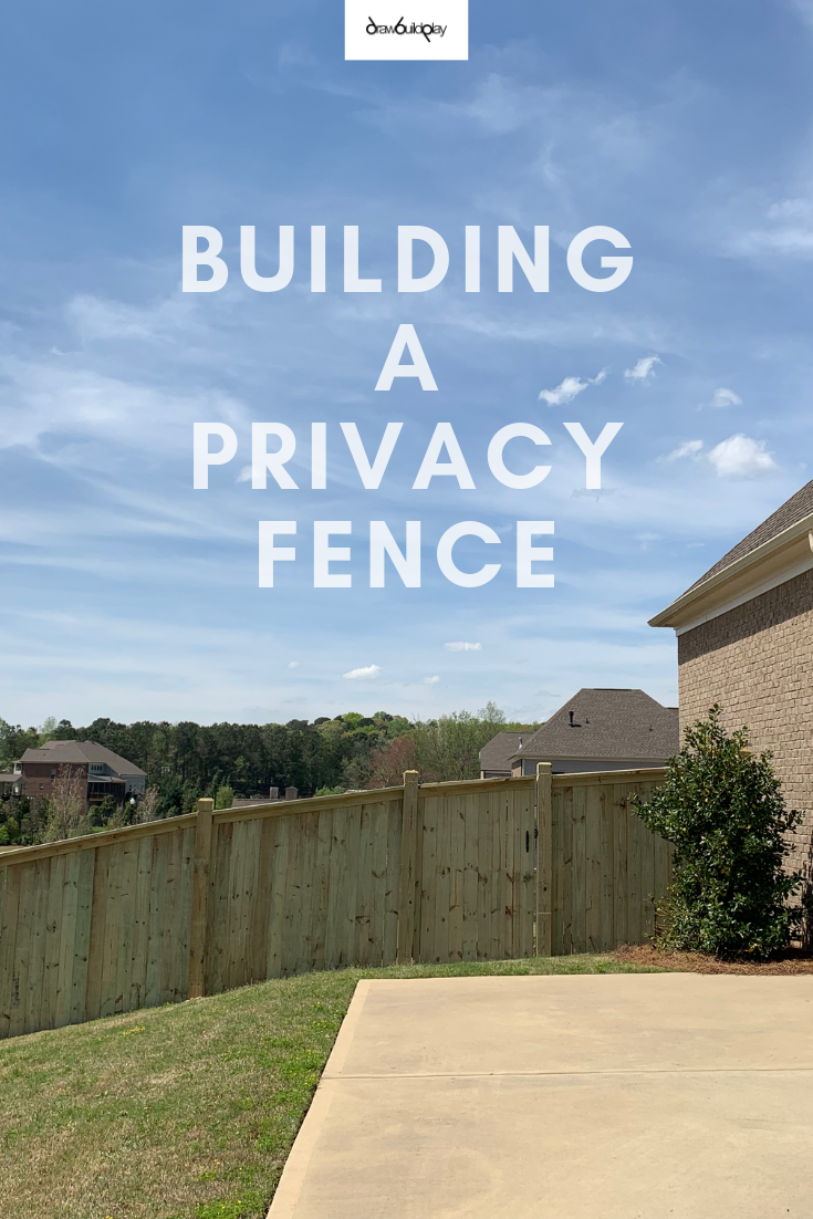 Building a privacy fence with 6x6 dado posts, ideal for corner lots in small backyards. #privacyfence #6x6fence #fence #backyardfence