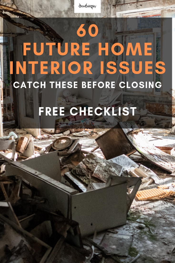 Don't move into a lemon of a house.  Check out our comprehensive list of future home interior issues for your new construction home.  Our free checklist gives you confidence before you close to ensure your builder resolves these issues. #futurehomeinterior #newconstructionhome #buildingahome #buildingahomeideas #homechecklist #builderissues #finalwalkthrough