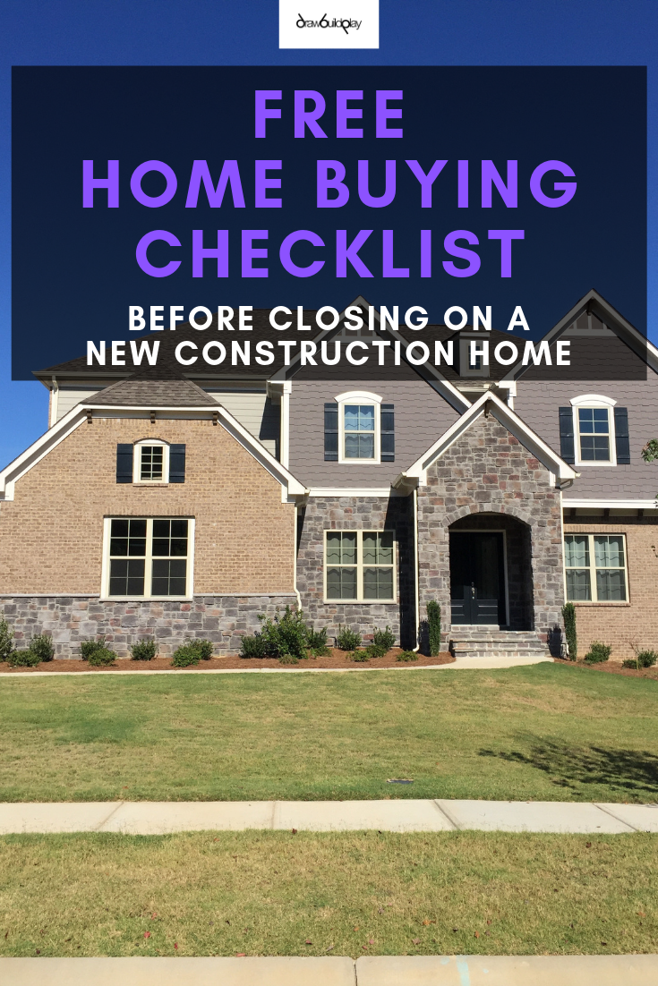 Our home buying checklist is essential before closing on your new construction home so that the builder can remedy any problems before it's too late. Don't move into a new home full of issues.  Our free home buying checklist will guide you on what to check and raise with your builder so you can move into your dream home stress free.  #homebuyingchecklist #newconstructionhome #buildingahome #buildingahomeideas #homechecklist #builderissues #finalwalkthrough