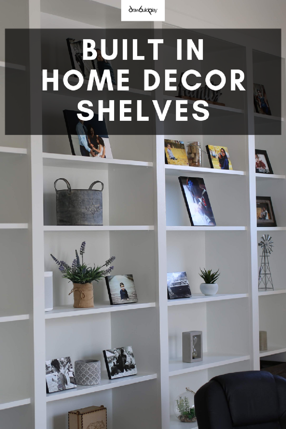 DIY Built-In Shelves using Ikea Billy Bookcase Hack (%!s(<nil>), %!s(<nil>), %!s(<nil>)) - Discover how to transform your home office with our DIY guide to creating stylish built-in bookshelves and a desk using the IKEA Billy bookcase hack. Ideal for adding functionality and chic design to any space.