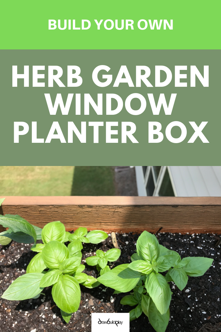 Garden windows are really cool and convenient.  Read our DIY guide for building your own window garden planter box, and then hang this garden window planter box outside your window for easy access to your all your favorite herbs. #planterbox #gardenwindow #window #herbs #vegetablegarden #diyvegetableplanter