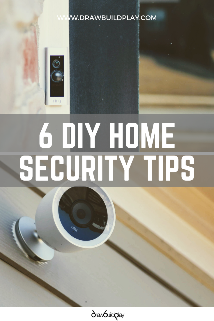 6 DIY Home Security Ideas to modernize your home security with a Nest Camera, Smart Door bells, and other smart home tools. #nest #nest-camera #home-security #home-security-ideas