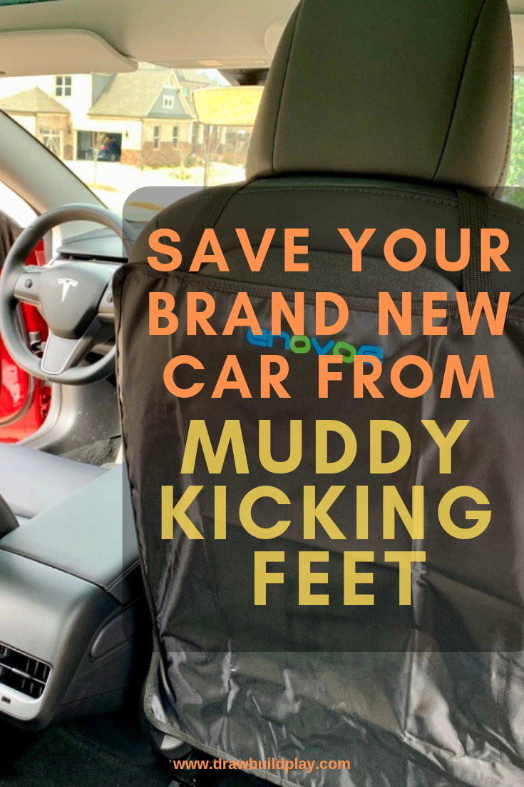 DIY How To Save your new car from those little muddy kicking feet with Kick Mats.