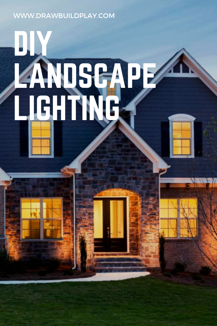 DIY Outdoor Landscape Lighting in 6 simple steps is so easy and cheap to do. Landscape Lighting that will be the envy of your neighbors. #diy #landscapelighting #outdoorlighting #outdoorliving #lighting #frontyardappeal #curbappeal