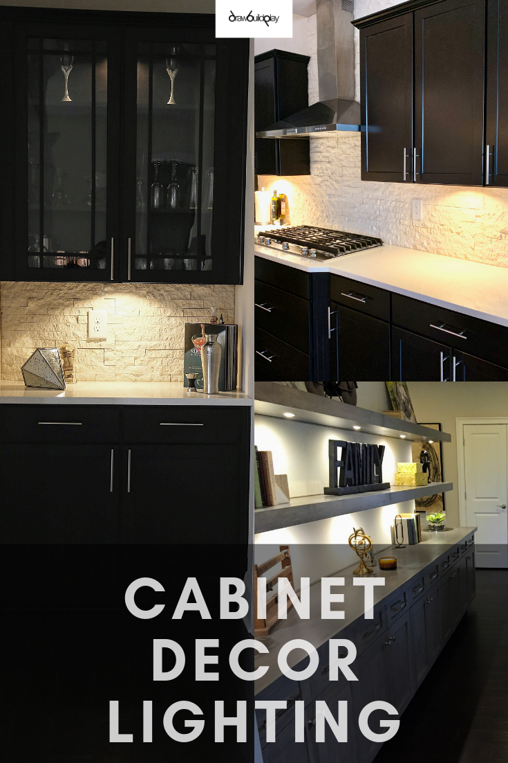 Easy Under Cabinet Decor Lighting that levels up your cabinet decor by providing much needed accent lighting to your kitchen or bar area.  This easy DIY guides you on how to install your own easy cabinet lighting at an affordable cost, saving you time and money.