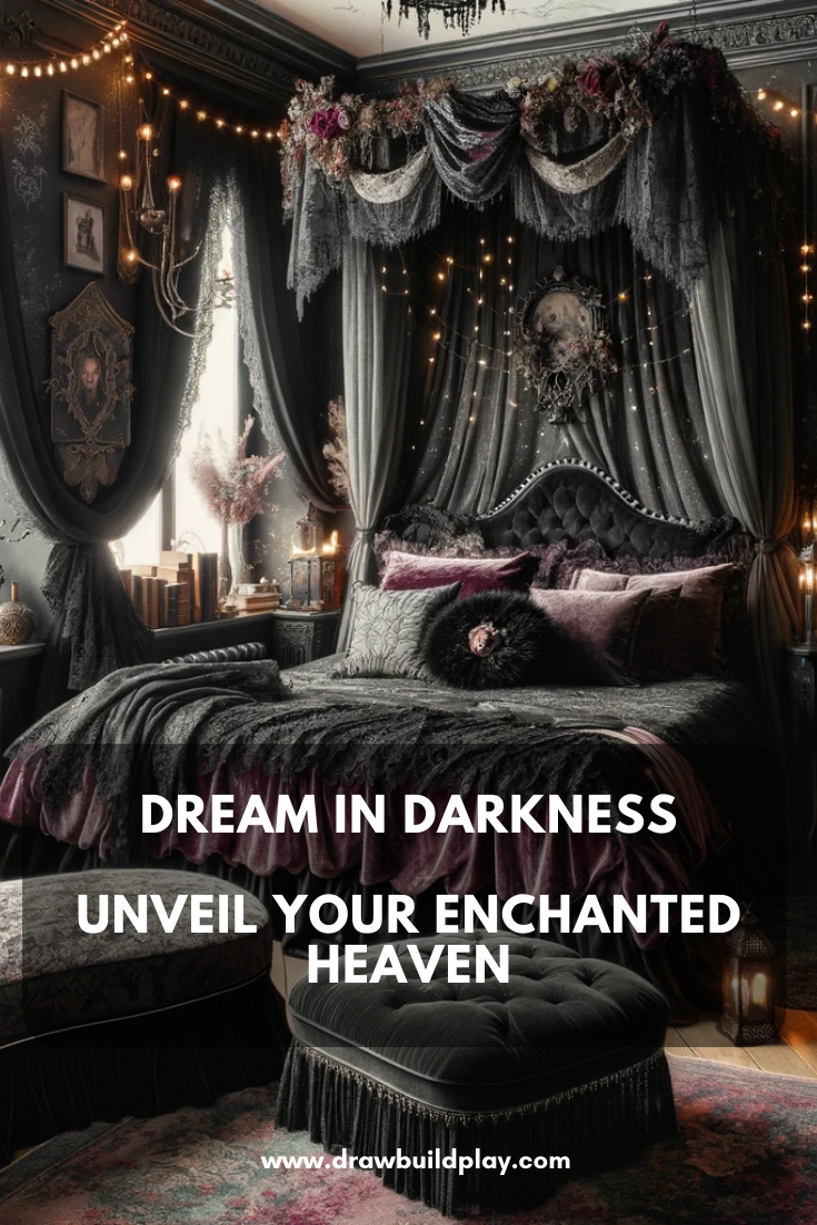 Dream in Darkness: Unveil Your Enchanted Haven with a Whimsy Goth Bedroom