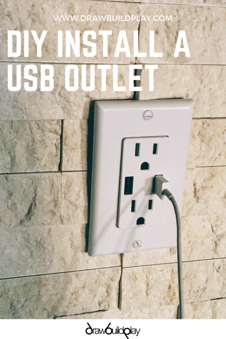 Easy DIY Install for a USB Outlet to make charging your devices easier #usb #usb-outlet