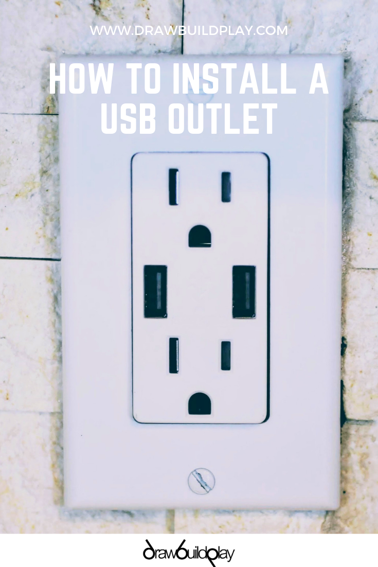 How to DIY Install a USB Outlet to make charging your devices easier #usb #usb-outlet